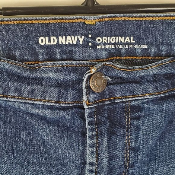 Old Navy Womens Original Jeans Size 12 Short Blue Denim Ankle - Picture 2 of 6